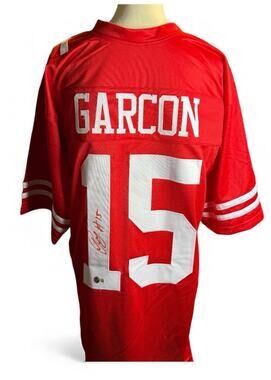 Pierre Garcon Signed #15 Football Jersey, Beckett Witness COA, Autographed, XL